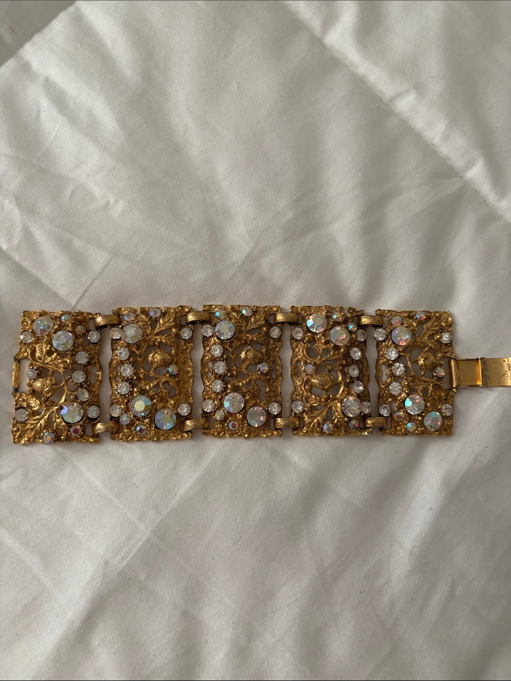 Gold-Tone Crystal Statement Bracelet - Women's Jewelry